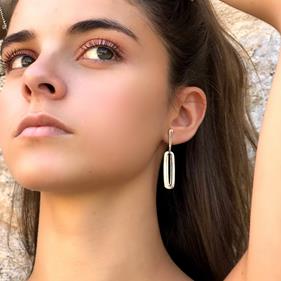 Pendientes OVALÉ | OVALÉ301A | Joyas Creativas, Joyas de Autor, Artesanía de Madrid, Alianzas, gemelos, joyas de Madrid