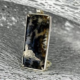 Colgante Paisaje | 923 | Mizril | Joyas Creativas, Joyas de Autor, Artesanía de Madrid, Alianzas, gemelos, joyas de Madrid