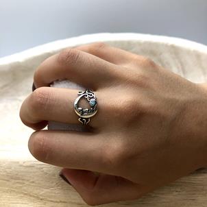Anillo LUNA | LUNA101A | Joyas Creativas, Joyas de Autor, Artesanía de Madrid, Alianzas, gemelos, joyas de Madrid